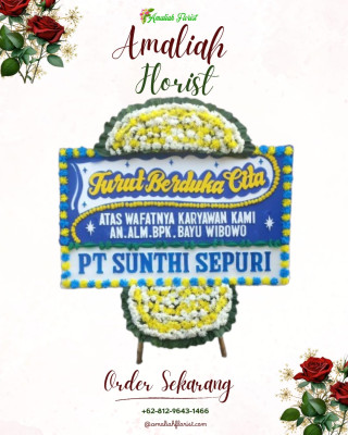 Papan Bunga Duka di Sitirejo Iii